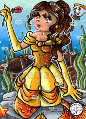 #052 Belle Chibi Mermaid