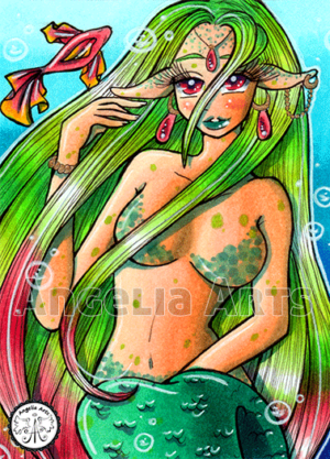 #77 Sexy green Mermaid